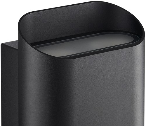 DLC Decoratieve Wandlamp Akira Zwart 4-spot