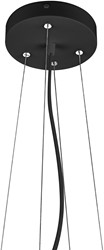 Pragmalux LED Opbouw-/pendelarmatuur Moon accessoire pendelset Ø280x30mm 3m Zwart (Ø1200)
