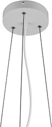 Pragmalux LED Opbouw-/pendelarmatuur Moon accessoire pendelset Ø150x30mm 3m Grijs  (Ø320-900)
