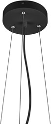 Pragmalux LED Opbouw-/pendelarmatuur Moon accessoire pendelset Ø150x30mm 3m Zwart (Ø320-900)