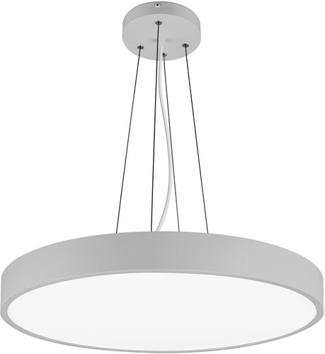 Pragmalux LED Opbouw-/pendelarmatuur Moon IP44 Ø1200mm Opaal direct/indirect 56-112W 6600-13800lm 3CCT 3000-3500-4000K CRI90 Grijs - DALI-2