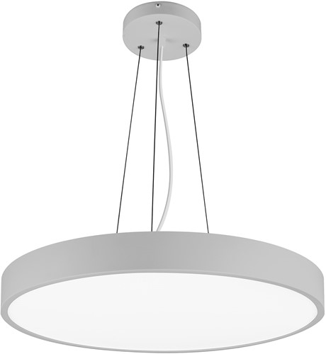 Pragmalux LED Opbouw-/pendelarmatuur Moon IP44 Ø1200mm Opaal direct/indirect 56-112W 6600-13800lm 3CCT 3000-3500-4000K CRI90 Grijs - DALI-2