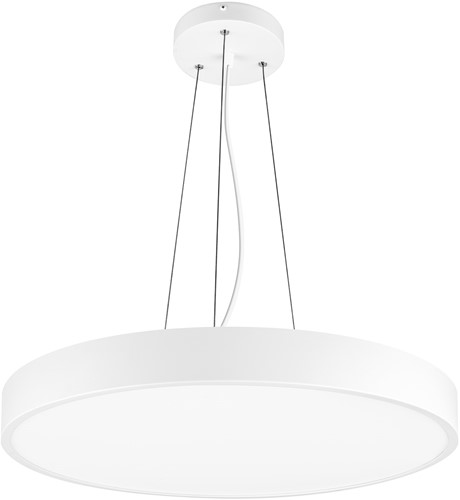 Pragmalux LED Opbouw-/pendelarmatuur Moon IP44 Ø320mm Opaal direct/indirect 14-28W 1650-3480lm 3CCT 3000-3500-4000K CRI90 Wit - DALI-3