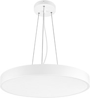 Pragmalux LED Opbouw-/pendelarmatuur Moon IP44 Ø380mm Prisma direct/indirect 14-28W 1650-3450lm 3CCT 3000-3500-4000K CRI90 Wit - DALI-2