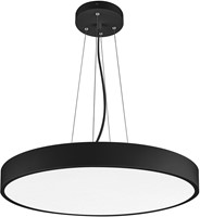 Pragmalux LED Opbouw-/pendelarmatuur Moon IP44 Ø1200mm Prisma direct/indirect 56-112W 6600-13800lm 3CCT 3000-3500-4000K CRI90 Zwart - DALI-2