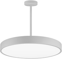 Pragmalux LED Opbouw-/pendelarmatuur Moon IP44 Ø450mm Opaal direct/indirect 28-42W 3300-5250lm 3CCT 3000-3500-4000K CRI90 Grijs - DALI-3