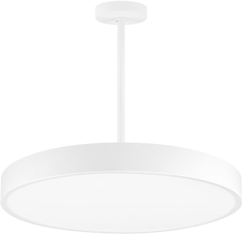 Pragmalux LED Opbouw-/pendelarmatuur Moon IP44 Ø750mm Opaal direct/indirect 56-84W 6600-10400lm 3CCT 3000-3500-4000K CRI90 Wit - DALI-2