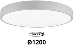 Pragmalux LED Opbouw-/pendelarmatuur Moon IP44 Ø1200mm Opaal direct/indirect 56-112W 6600-13800lm 3CCT 3000-3500-4000K CRI90 Grijs - DALI