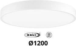 Pragmalux LED Opbouw-/pendelarmatuur Moon IP44 Ø1200mm Opaal direct/indirect max.160W 18950-20100lm 3CCT 3000-3500-4000K CRI90 Wit - DALI NFC