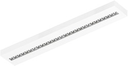 Pragmalux LED Opbouwarmatuur Optic hoogglans reflector 20x120cm 26-36W 3600-4800lm 3000K-3500K-4000K 3CCT CRI>90 UGR<16 wit RAL9003 + Philips driver