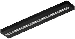 Pragmalux LED Opbouwarmatuur Optic hoogglans reflector 20x120cm 26-36W 3600-4800lm 3000K-3500K-4000K 3CCT CRI>90 UGR<16 zwart RAL9005 + Philips driver