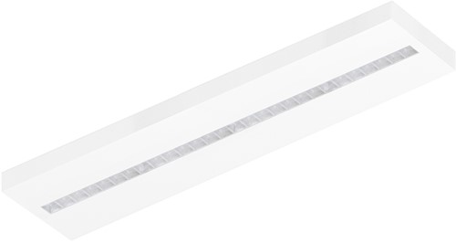 Pragmalux LED Opbouwarmatuur Optic transparant reflector 30x120cm 36W 4400-4800lm 3000K-3500K-4000K 3CCT CRI>90 UGR<16 wit RAL9003 + Philips DALI driver-1