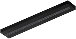 Pragmalux LED Opbouwarmatuur Optic transparant reflector 20x120cm 26-36W 3600-4800lm 3000K-3500K-4000K 3CCT CRI>90 UGR<16 zwart RAL9005 + Philips driver