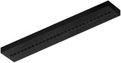 Pragmalux LED Opbouwarmatuur Optic zwarte reflector 20x120cm 26-36W 3200-4400lm 3000K-3500K-4000K 3CCT CRI>90 UGR<16 zwart RAL9005 + Philips driver