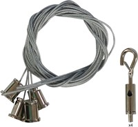 Pragmalux LED Paneel 4 puntige Ophangset max. 20kg