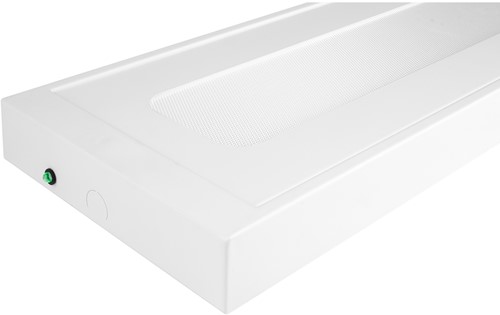 Pragmalux LED Opbouwarmatuur Opus prisma up/down 160x1300mm 23-40W 3000-5400lm 3000K-4000K 2CCT UGR<19 wit RAL9003 + noodmodule 3uur zelftest-3