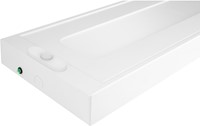 Pragmalux LED Opbouwarmatuur Opus prisma 160x1300mm 18-32W 2400-4250lm 3000K-4000K 2CCT UGR<19 wit RAL9003 + PIR sensor & noodmodule 3uur zelftest-3
