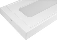 Pragmalux LED Opbouwarmatuur Opus prisma up/down 160x1300mm 23-40W 3000-5400lm 3000K-4000K 2CCT UGR<19 wit RAL9003 + noodmodule 3uur zelftest-4