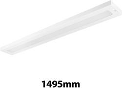 Pragmalux LED Opbouwarmatuur Opus prisma up/down 160x1495mm 35-60W 4750-8700lm 3000K-4000K 2CCT UGR<19 wit RAL9003 + PIR sensor