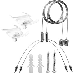 Pragmalux LED Opbouwarmatuur Opus accessoire T-profielclipset ( 2 stuks) incl. ophangset