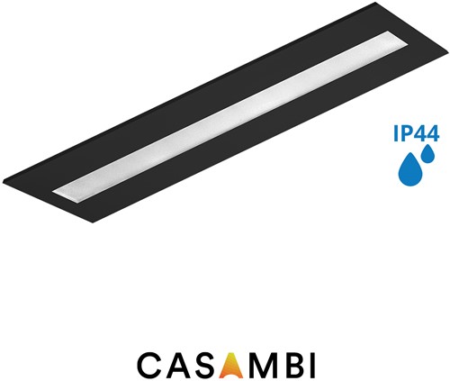 Pragmalux LED Paneel Flexcore IP44 30x120cm 36W 4850-5100lm 3000K-3500K-4000K 3CCT CRI>90 UGR<19 zwart RAL9005 +TCI Casambi Driver