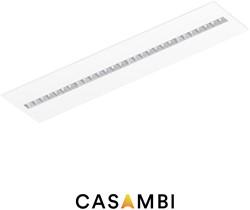 Pragmalux LED Paneel Optic matte reflector 30x120cm 36W 4350-4750lm 3000K-3500K-4000K 3CCT CRI>90 UGR<16 wit RAL9003 + TCI Casambi Driver