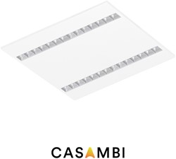Pragmalux LED Paneel Optic matte reflector 60x60cm 36W 4350-4750lm 3000K-3500K-4000K 3CCT CRI>90 UGR<16 wit RAL9003 + TCI Casambi Driver