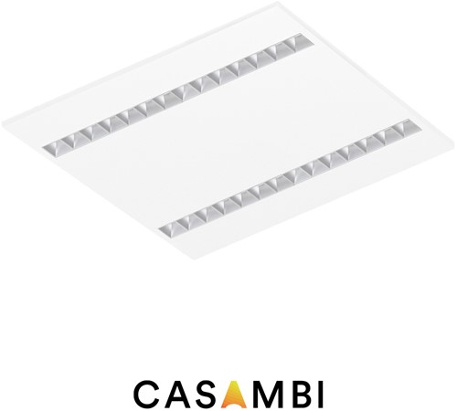 Pragmalux LED Paneel Optic matte reflector 60x60cm 36W 4350-4750lm 3000K-3500K-4000K 3CCT CRI>90 UGR<16 wit RAL9003 + TCI Casambi Driver
