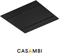 Pragmalux LED Paneel Optic zwarte reflector 60x60cm 36W 4050-4400lm 3000K-3500K-4000K 3CCT CRI>90 UGR<16 zwart RAL9005 + TCI Casambi Driver