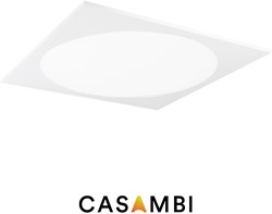 Pragmalux LED Paneel 60x60cm Rondix IP54 40W 3000K-3500K-4000K 3CCT 4600-5000lm UGR<19 wit RAL9016 +TCI Casambi Driver (4x14W)