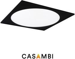 Pragmalux LED Paneel 60x60cm Rondix IP54 40W 3000K-3500K-4000K 3CCT 4600-5000lm UGR<19 zwart RAL9005 +TCI Casambi Driver (4x14W)