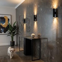 Pragmalux wandarmatuur Pareto 54 Rond up/down Ø54x254mm wit RAL9003 - incl. GU10 fitting-2