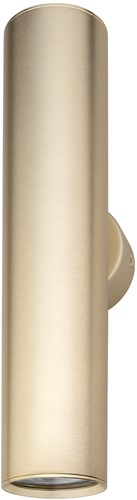 Pragmalux wandarmatuur Pareto 54 Rond up/down Ø54x254mm messing RAL1001 - incl. GU10 fitting