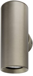 Pragmalux wandarmatuur Pareto 66 Rond up/down Ø66x180mm bronze RAL7048 - incl. GU10 fitting