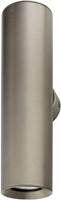 Pragmalux wandarmatuur Pareto 66 Rond up/down Ø66x254mm bronze RAL7048 - incl. GU10 fitting