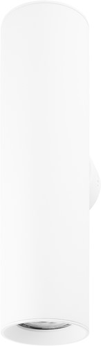 Pragmalux wandarmatuur Pareto 66 Rond up/down Ø66x254mm wit RAL9003 - incl. GU10 fitting