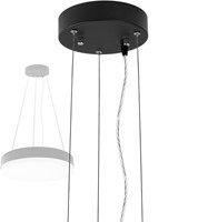 Pragmalux LED Plafonnière / Pendelarmatuur Plano accessoire pendelset met plafondkap Ø175x40mm 1,2m zwart