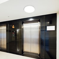 Pragmalux LED Plafonnière / Pendelarmatuur Plano-S Wit Ø290 IP54 IK07 max.20W 2100lm 3000K-4000K 2-CCT + DALI-6