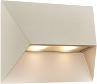 DLC Inbouw Decoratieve Wandlamp Wanda Zandkleur 27cm 2-spot IP54 Incl. GU10 Fitting