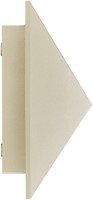 DLC Inbouw Decoratieve Wandlamp Wanda Zandkleur 27cm 2-spot