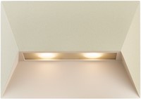 DLC Inbouw Decoratieve Wandlamp Wanda Zandkleur 27cm 2-spot