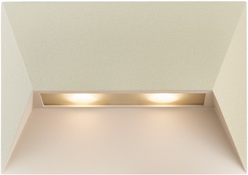 DLC Inbouw Decoratieve Wandlamp Wanda Zandkleur 27cm 2-spot