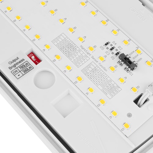 Pragmalux LED Portiek Port-Nova Wit IP65 IK10 3-6W 360-780lm 3000K-3500K-4000K 3-CCT + noodmodule 1uur manueel-6
