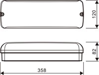 Pragmalux LED Portiek Port-Nova Wit IP65 IK10 3-6W 360-780lm 3000K-3500K-4000K 3-CCT + noodmodule 1uur manueel-8