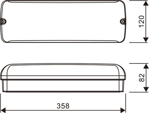 Pragmalux LED Portiek Port-Nova Wit IP65 IK10 3-6W 360-780lm 3000K-3500K-4000K 3-CCT + noodmodule 1uur manueel-8