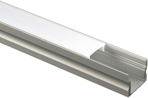 Pragmalux Aluminium Opbouwprofiel Aluminum 2m Breedte 17,2mm Hoogte 15mm Max. 14,4W/m