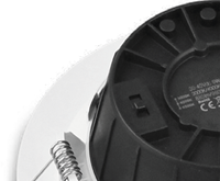 Pragmalux LED Downlight Essence G2 IP54 zwart standaard max. 21W 3000K-6000K 3-CCT max. 2450lm 100D incl. TCI DALI Driver incl. 3P snoer /splitter, 1 in 2 uit-2