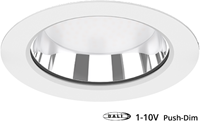 Pragmalux LED Downlight Fora IP65 172 - 150 10-20W 900-2000lm 3000K-4000K 2-CCT wit +Universele LED Driver (DALI2, 1-10V, Push-dim)