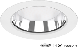 Pragmalux LED Downlight Fora IP65 150 - 125 10-20W 900-2000lm 3000K-4000K 2-CCT wit +Universele LED Driver (DALI2, 1-10V, Push-dim)