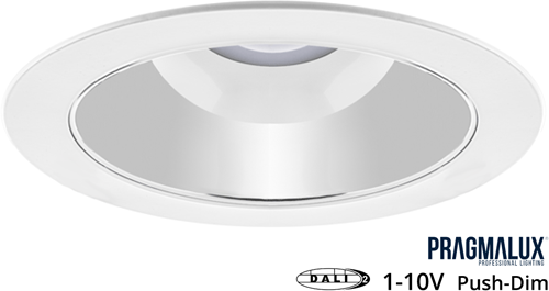 Pragmalux LED Downlight Spectre SR IP54 10-25W 3000K-5700K 3-CCT 1150-2750lm 228 Buitenmaat - Gatmaat 200-210 +Universele LED Driver (DALI2, 1-10V, Push-dim) (2x26W)